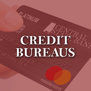 picture of a CSB credit card with the heading Credit Bureaus